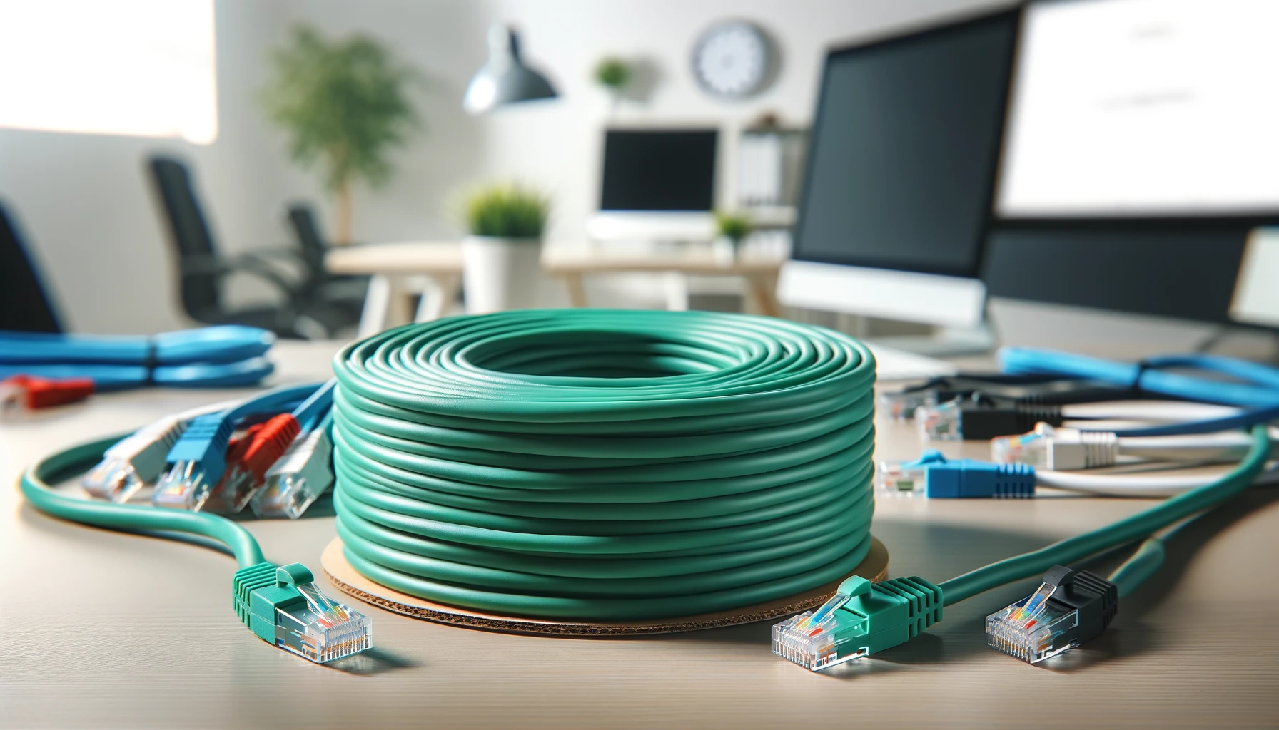 Patch cords profissionais organizados
