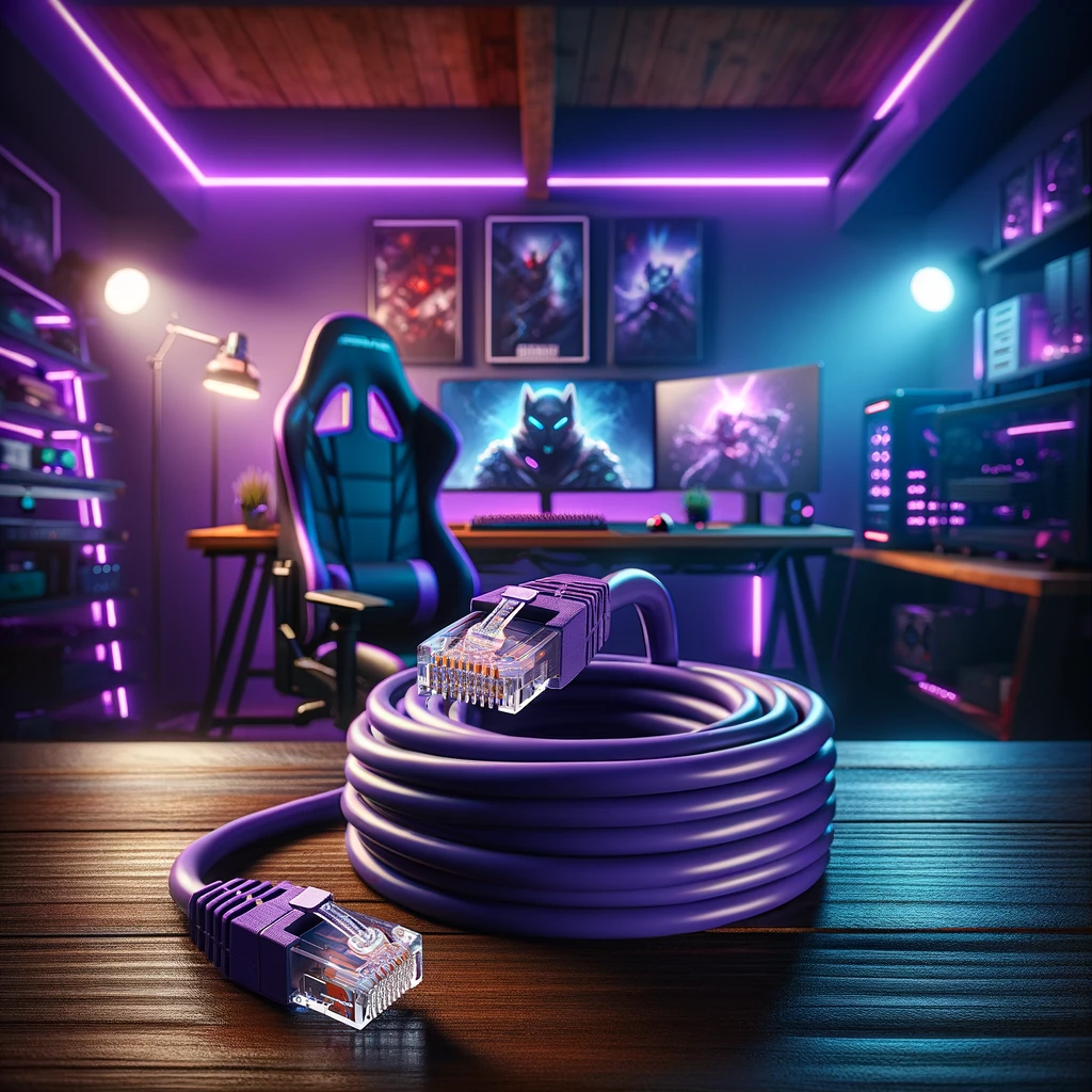 Ambiente profissional com patch cords